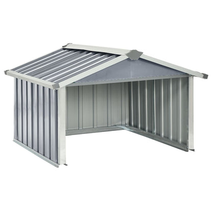 Shed for Robot Lawnmower 92x97x63 cm Gray Galvanized Steel