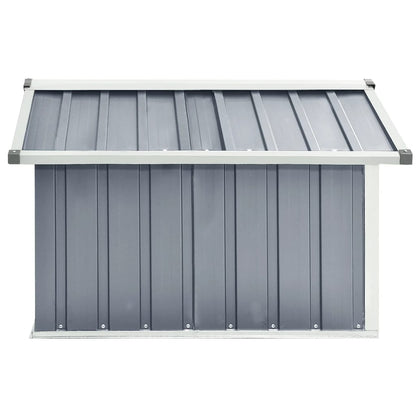 Shed for Robot Lawnmower 92x97x63 cm Gray Galvanized Steel