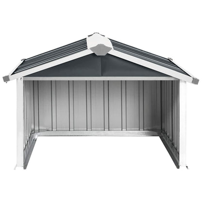 Capanno per Robot Tosaerba 92x97x63cm Acciaio Zincato Antracite | homemem39