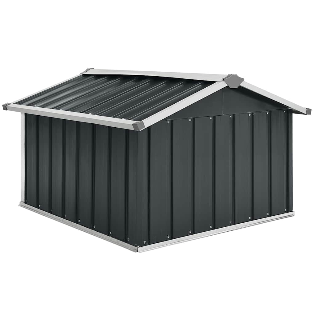Capanno per Robot Tosaerba 92x97x63cm Acciaio Zincato Antracite | homemem39