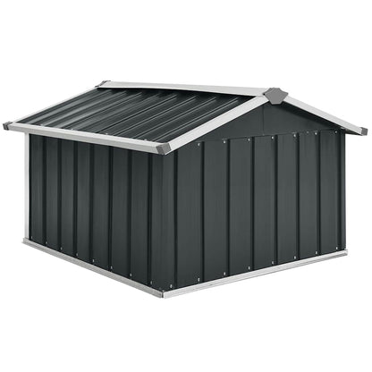 Capanno per Robot Tosaerba 92x97x63cm Acciaio Zincato Antracite | homemem39