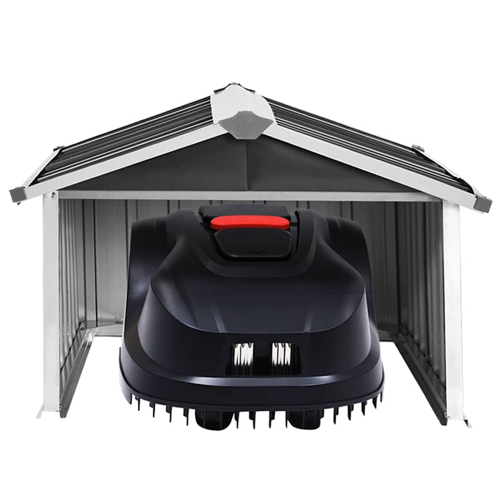 Capanno per Robot Tosaerba 92x97x63cm Acciaio Zincato Antracite | homemem39