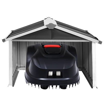 Capanno per Robot Tosaerba 92x97x63cm Acciaio Zincato Antracite | homemem39