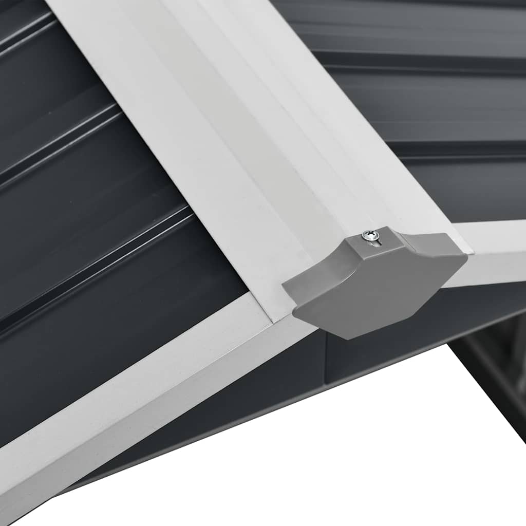Capanno per Robot Tosaerba 92x97x63cm Acciaio Zincato Antracite | homemem39