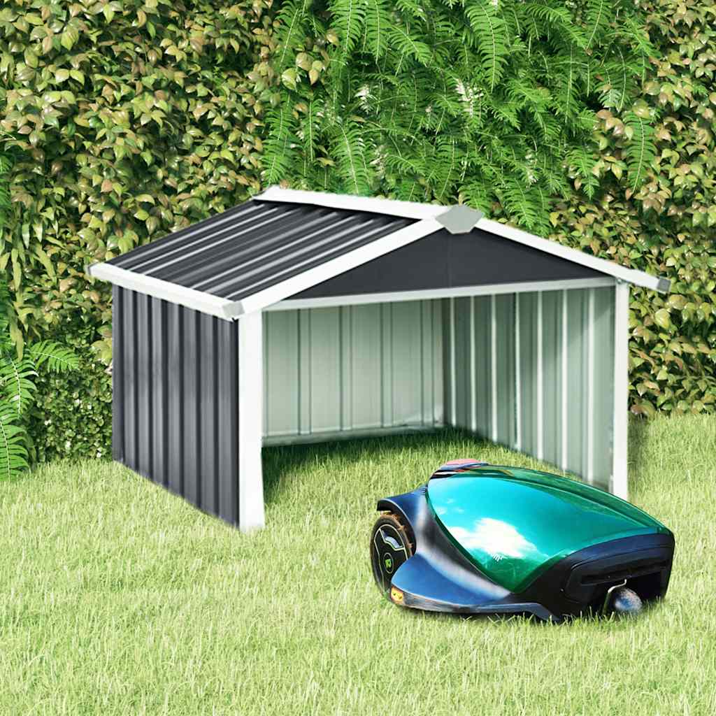 Capanno per Robot Tosaerba 92x97x63cm Acciaio Zincato Antracite | homemem39