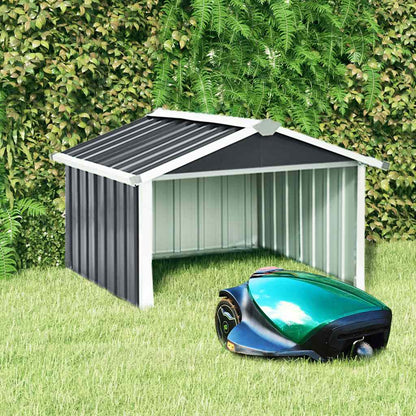 Capanno per Robot Tosaerba 92x97x63cm Acciaio Zincato Antracite | homemem39