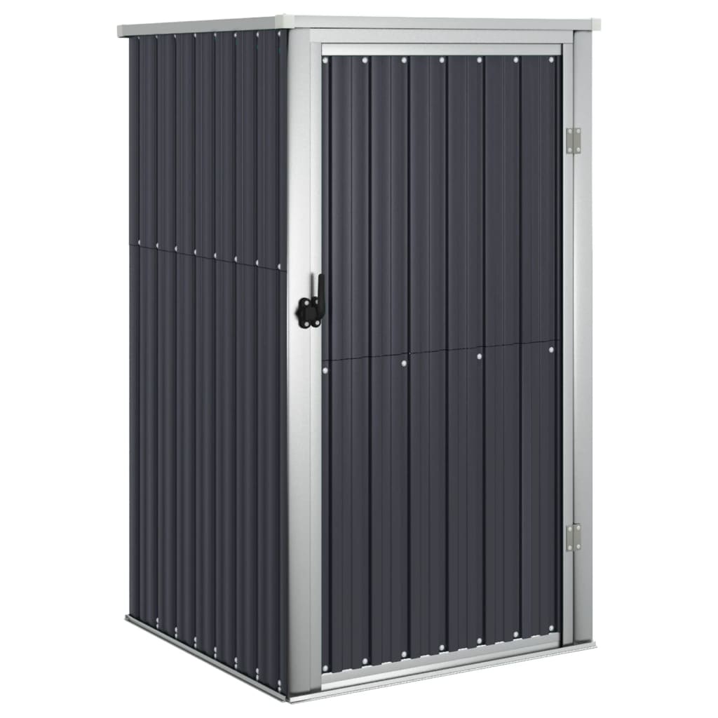 Anthracite Tool Shed 88x89x161 cm Galvanized Steel