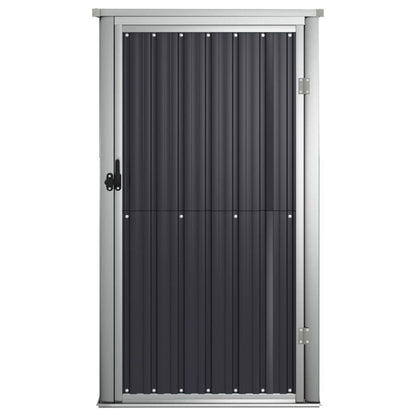 Anthracite Tool Shed 88x89x161 cm Galvanized Steel