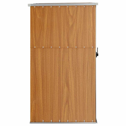 Capanno per Attrezzi Marrone 88x89x161 cm in Acciaio Zincato