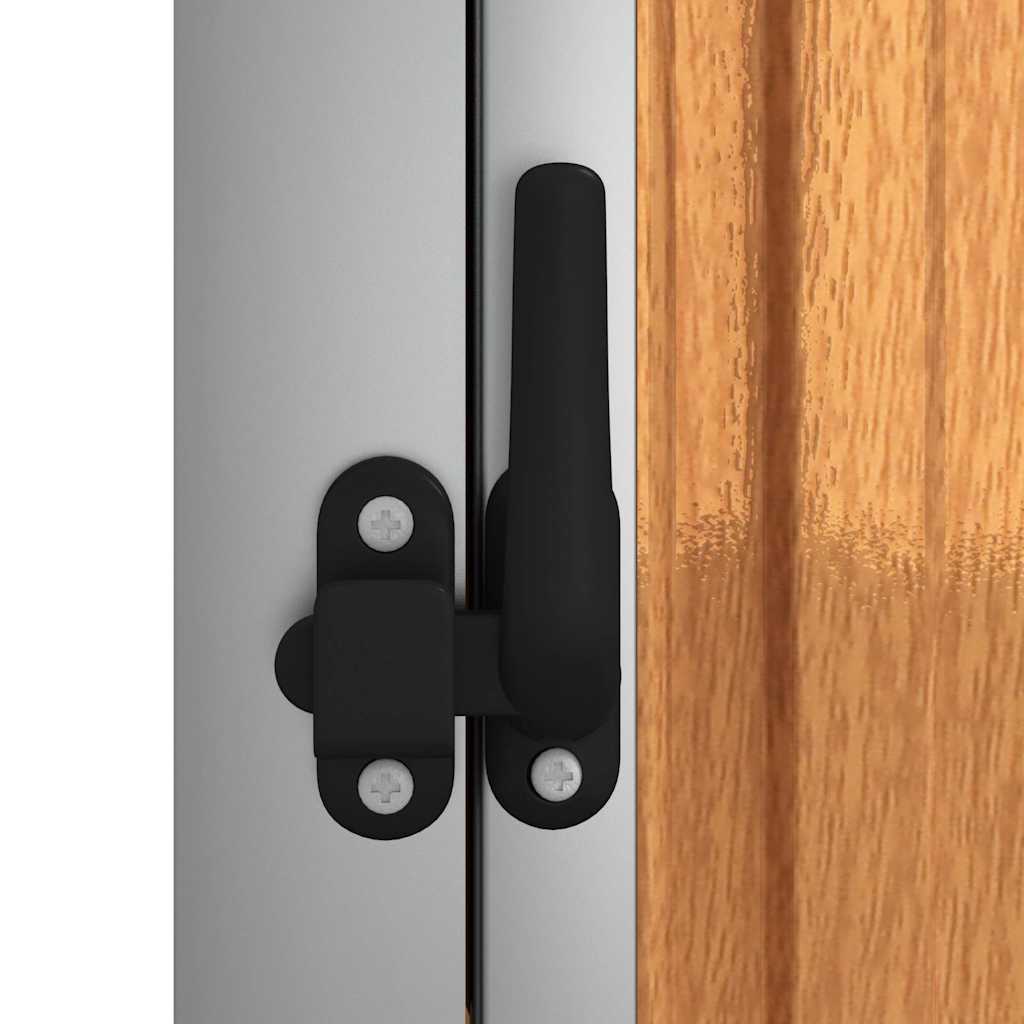 Capanno per Attrezzi Marrone 88x89x161 cm in Acciaio Zincato - homemem39