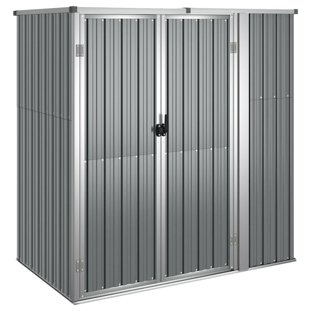 Capanno per Attrezzi Grigio 161x89x161 cm in Acciaio Zincato | homemem39