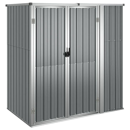 Capanno per Attrezzi Grigio 161x89x161 cm in Acciaio Zincato | homemem39