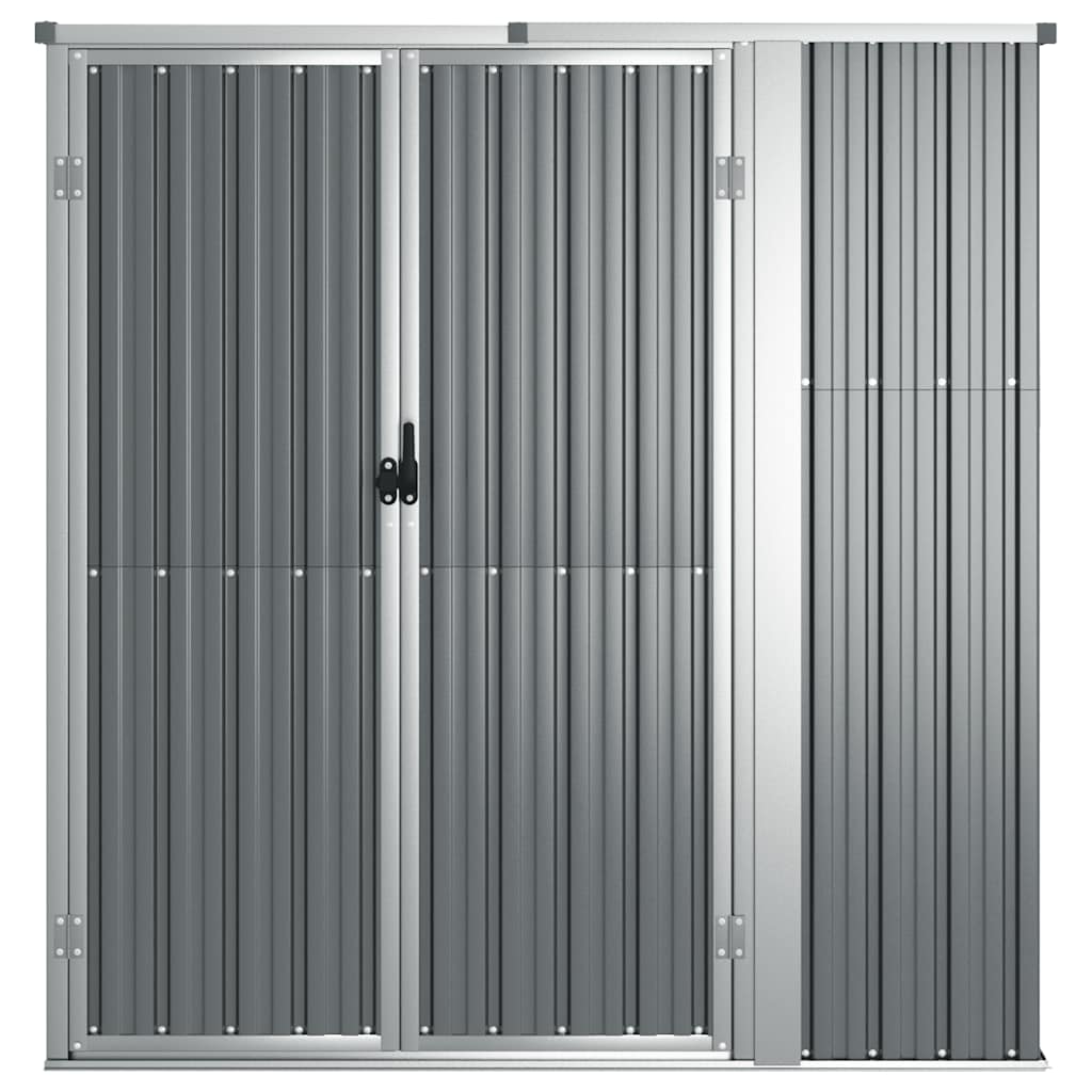 Capanno per Attrezzi Grigio 161x89x161 cm in Acciaio Zincato | homemem39