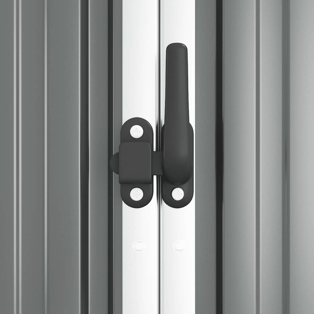 Capanno per Attrezzi Grigio 161x89x161 cm in Acciaio Zincato | homemem39