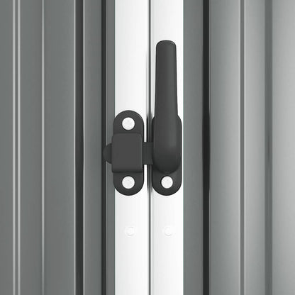 Capanno per Attrezzi Grigio 161x89x161 cm in Acciaio Zincato | homemem39