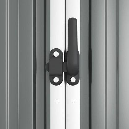 Capanno per Attrezzi Grigio 161x89x161 cm in Acciaio Zincato - homemem39