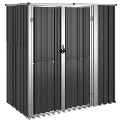 Capanno per Attrezzi Antracite 161x89x161 cm Acciaio Zincato | homemem39