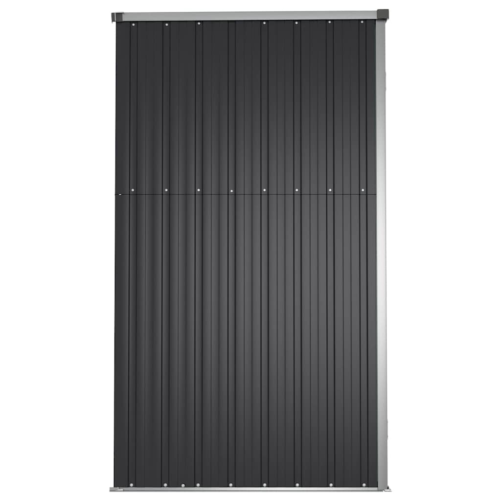 Capanno per Attrezzi Antracite 161x89x161 cm Acciaio Zincato | homemem39