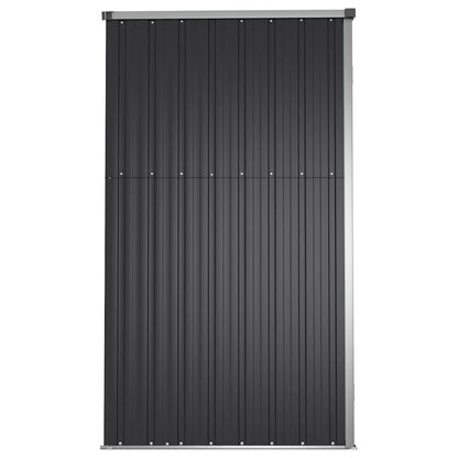 Capanno per Attrezzi Antracite 161x89x161 cm Acciaio Zincato | homemem39