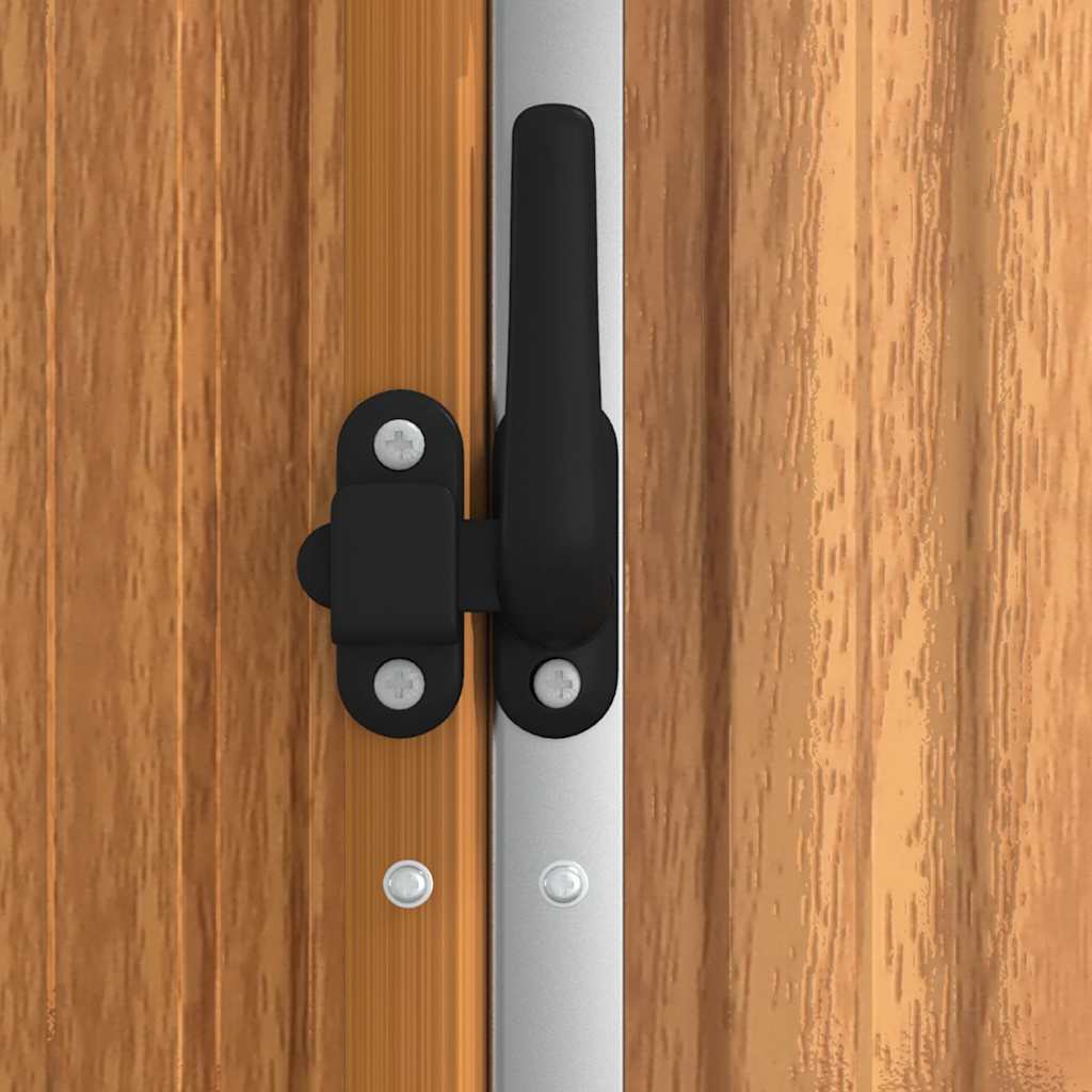 Capanno per Attrezzi Marrone 161x89x161 cm in Acciaio Zincato | homemem39