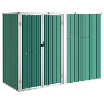 Capanno per Attrezzi Verde 225x89x161 cm in Acciaio Zincato | homemem39