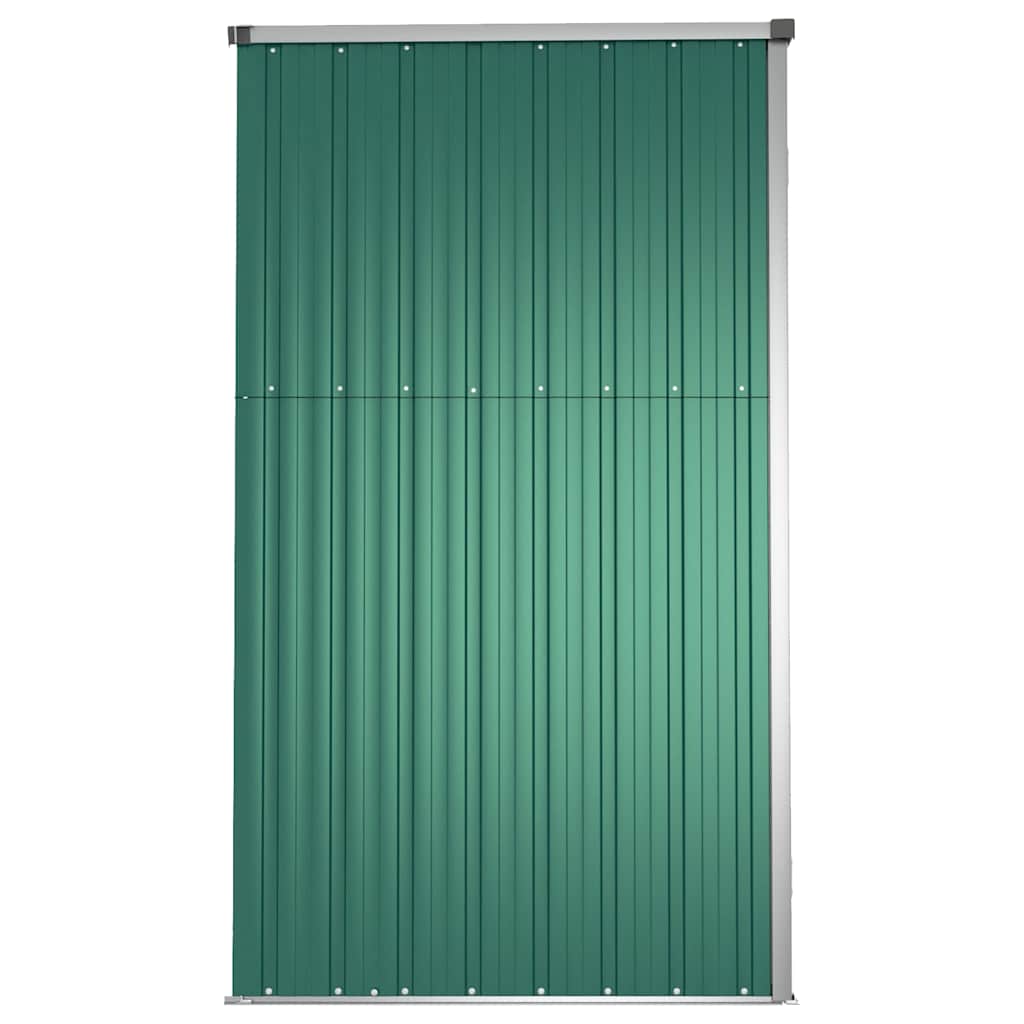 Capanno per Attrezzi Verde 225x89x161 cm in Acciaio Zincato | homemem39