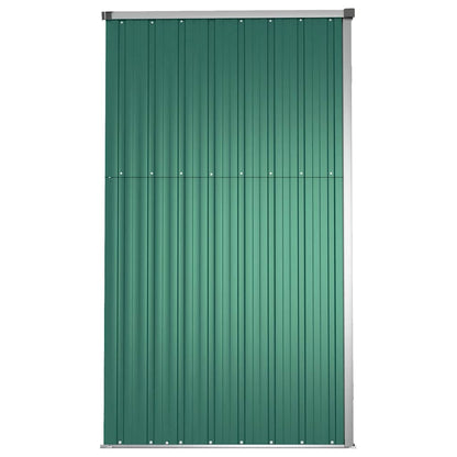Capanno per Attrezzi Verde 225x89x161 cm in Acciaio Zincato | homemem39