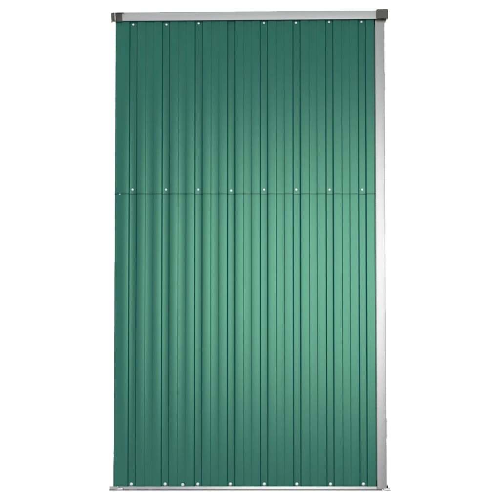 Capanno per Attrezzi Verde 225x89x161 cm in Acciaio Zincato - homemem39