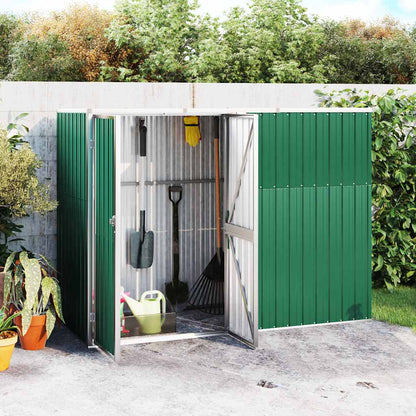 Capanno per Attrezzi Verde 225x89x161 cm in Acciaio Zincato | homemem39