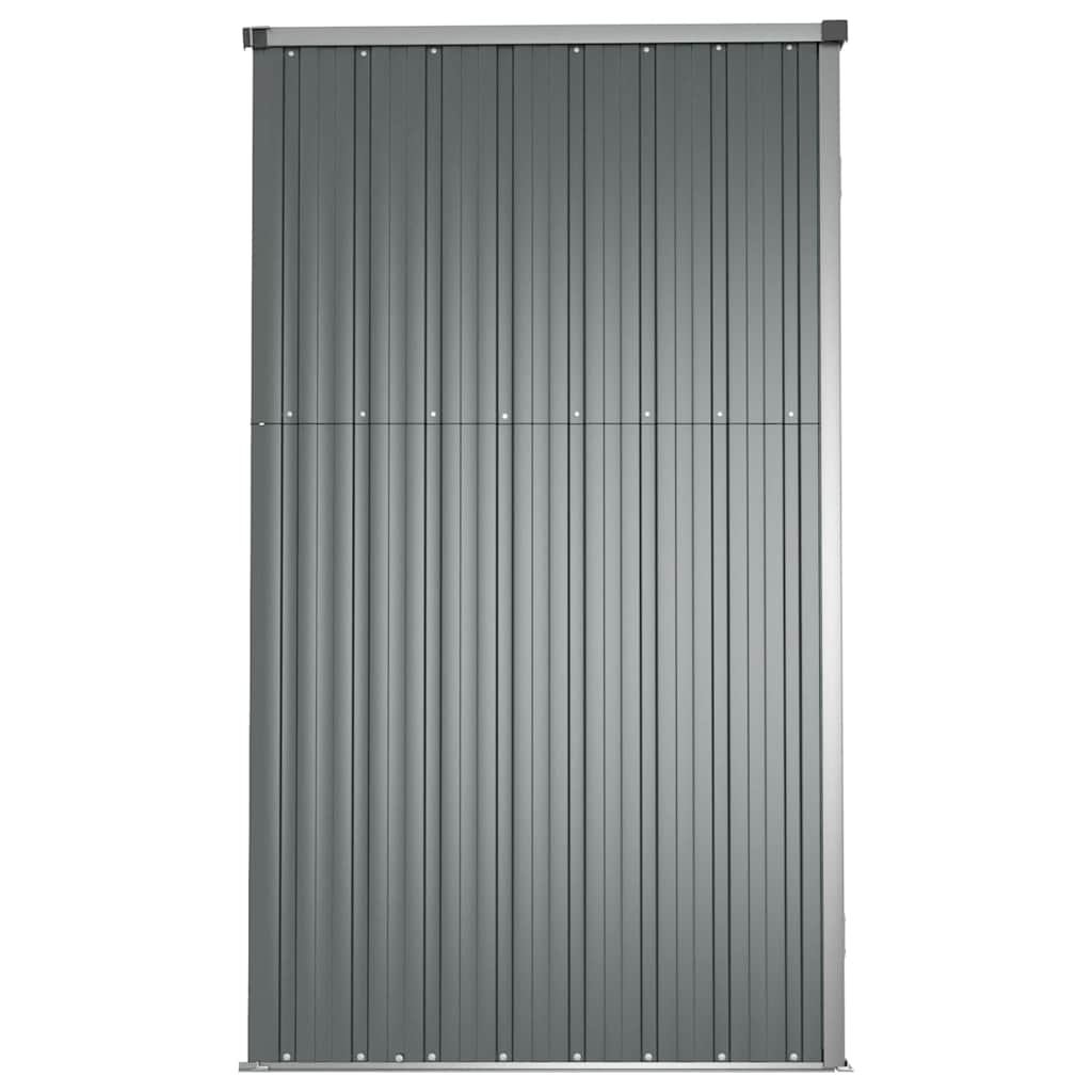 Capanno per Attrezzi Grigio 225x89x161 cm in Acciaio Zincato | homemem39