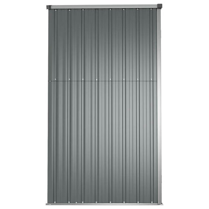 Capanno per Attrezzi Grigio 225x89x161 cm in Acciaio Zincato | homemem39