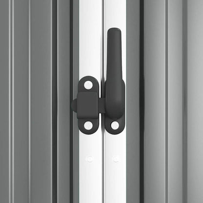 Capanno per Attrezzi Grigio 225x89x161 cm in Acciaio Zincato | homemem39