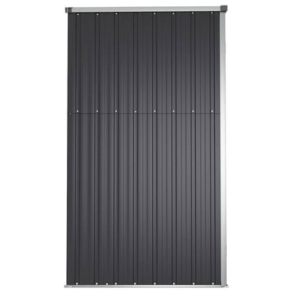 Capanno per Attrezzi Antracite 225x89x161 cm Acciaio Zincato | homemem39