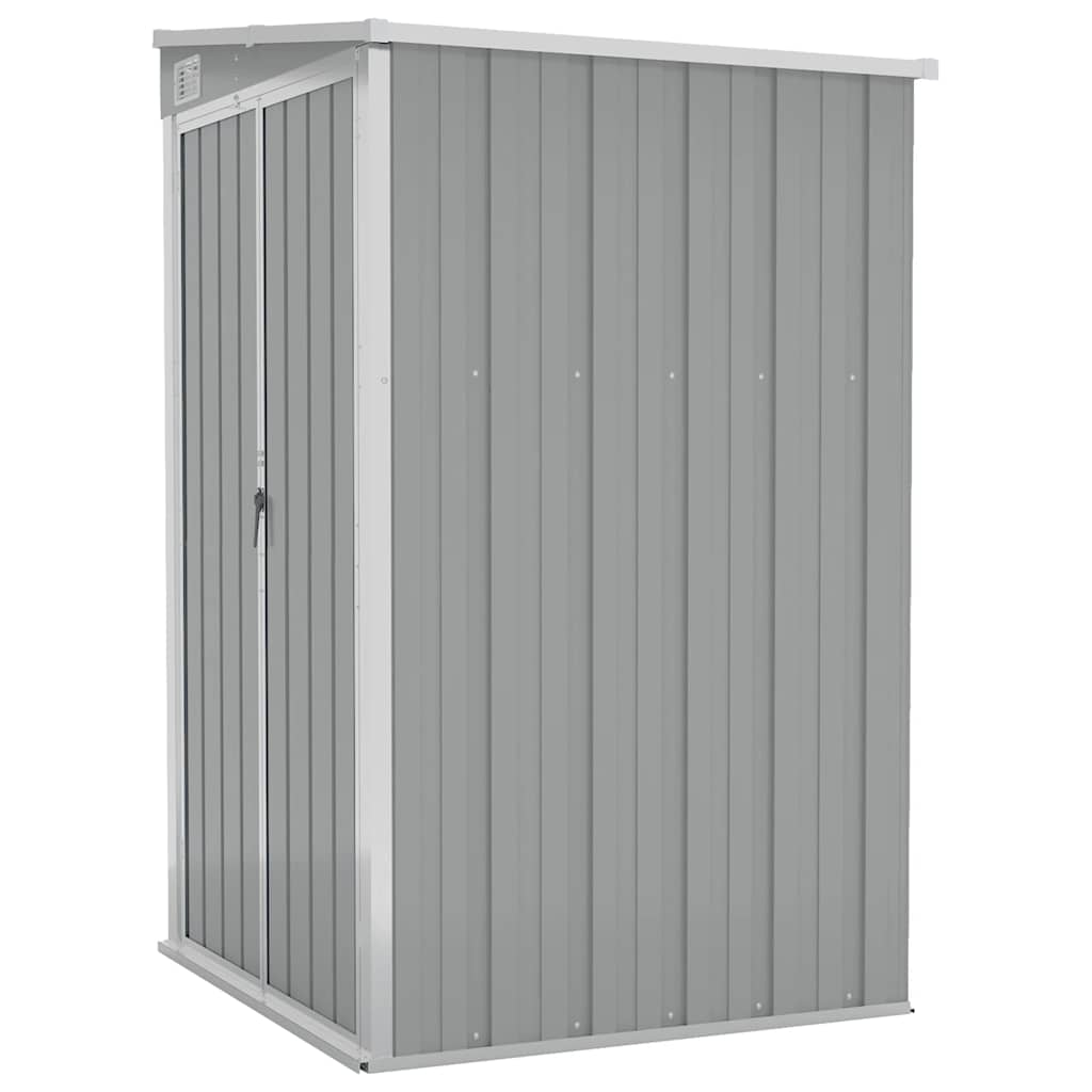 Capanno Giardino a Parete Grigio 118x100x178 cm Acciaio Zincato | homemem39