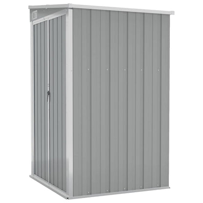 Capanno Giardino a Parete Grigio 118x100x178 cm Acciaio Zincato