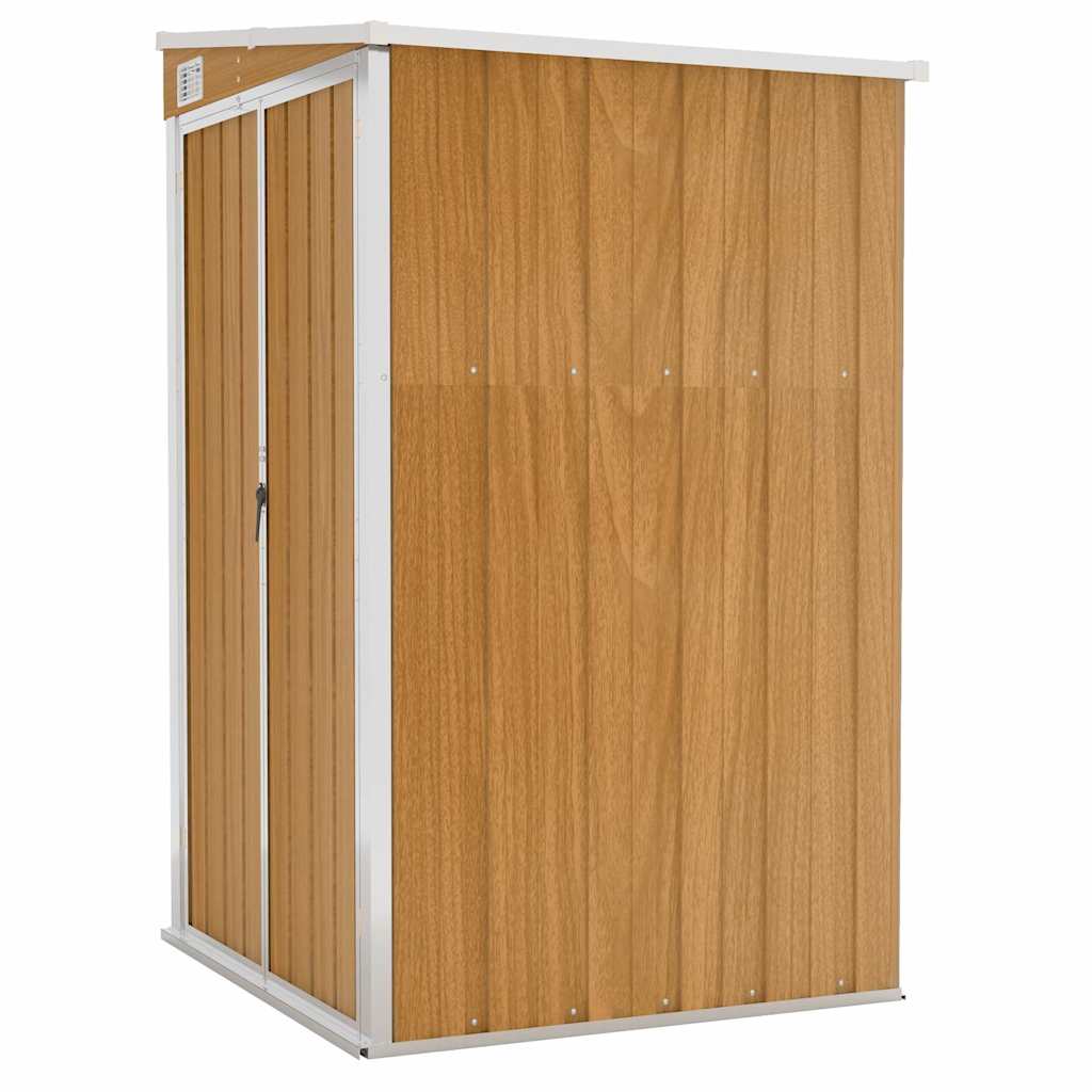 Capanno Giardino a Parete Marrone 118x100x178cm Acciaio Zincato | homemem39