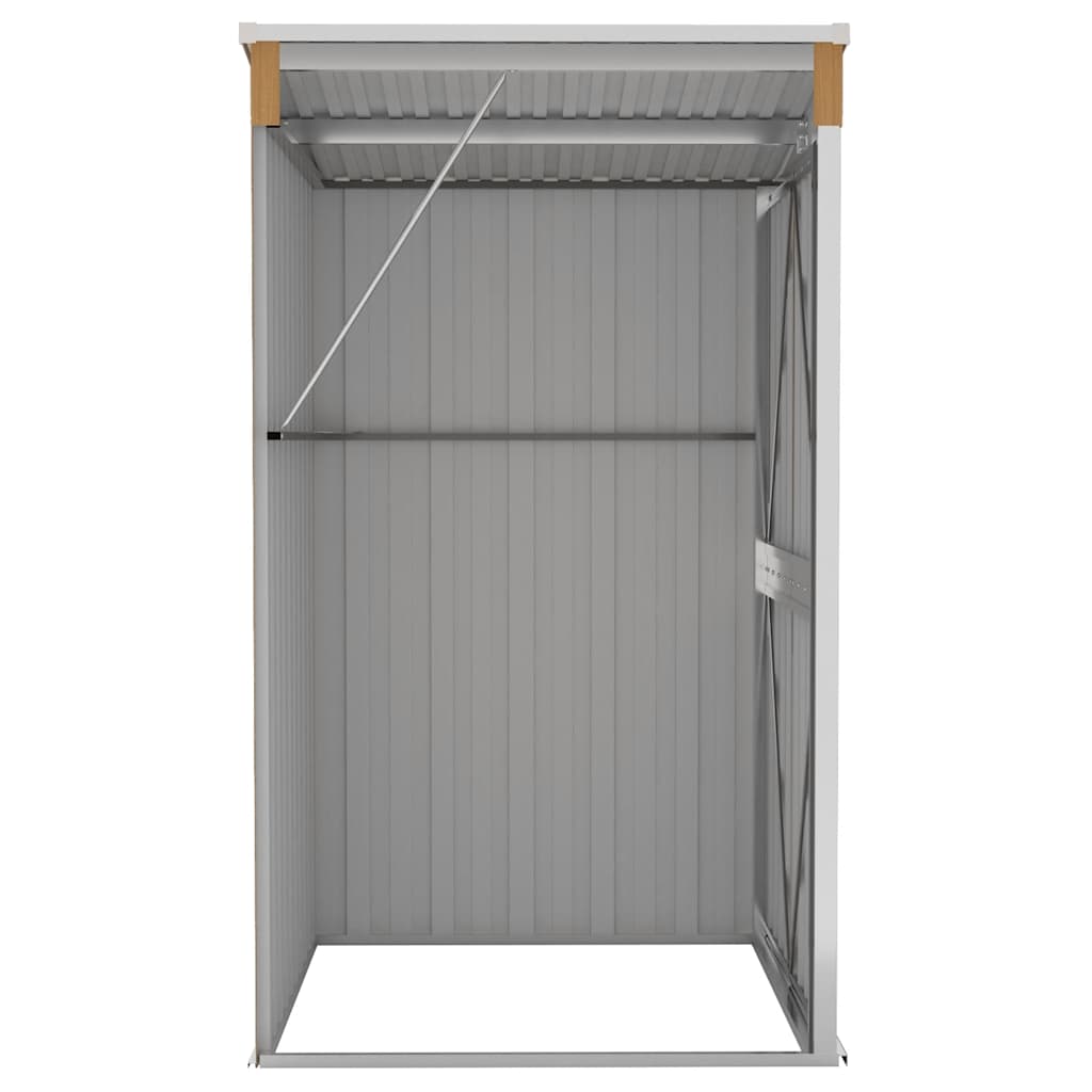 Capanno Giardino a Parete Marrone 118x100x178cm Acciaio Zincato | homemem39