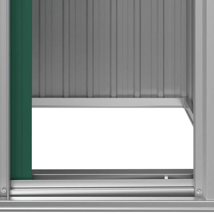 Capanno da Giardino Verde 126x97,5x177 cm Acciaio Zincato | homemem39
