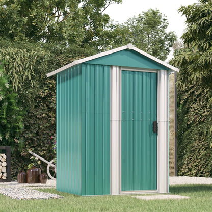 Capanno da Giardino Verde 126x97,5x177 cm Acciaio Zincato - homemem39