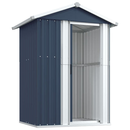 Anthracite Garden Shed 126x97.5x177cm in Galvanized Steel