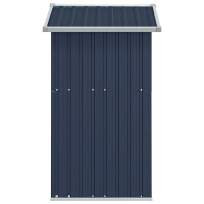 Anthracite Garden Shed 126x97.5x177cm in Galvanized Steel