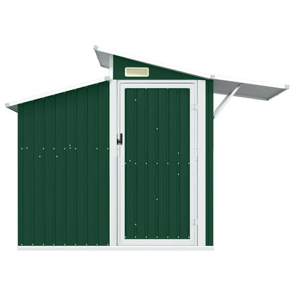 Capanno da Giardino Verde 207x130x208,5 cm Acciaio Zincato | homemem39