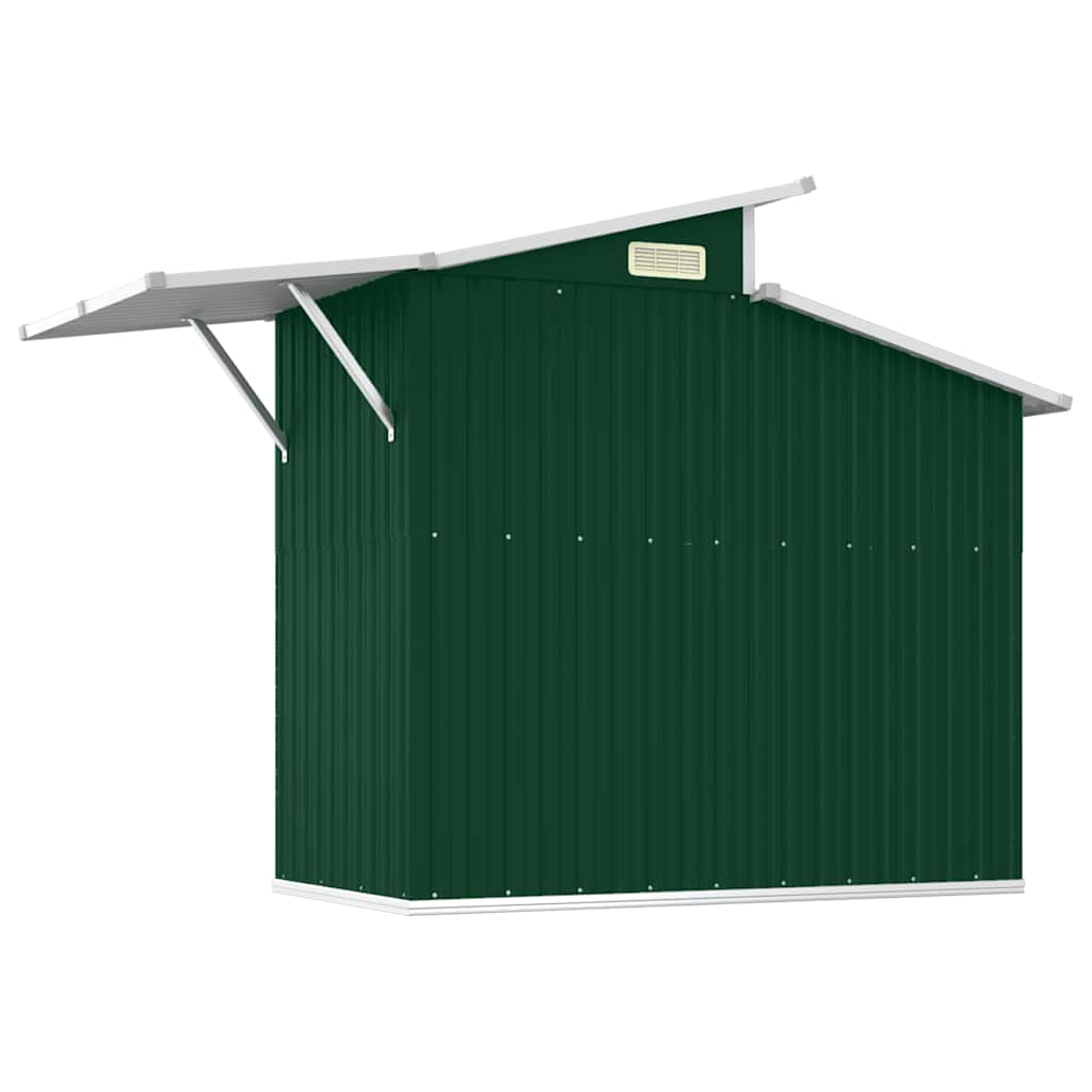 Capanno da Giardino Verde 207x130x208,5 cm Acciaio Zincato | homemem39