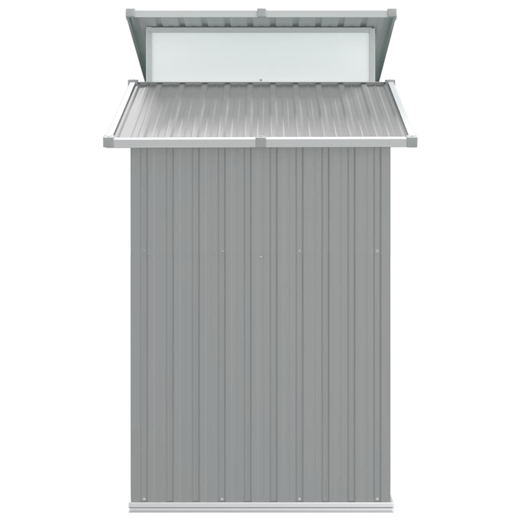 Capanno da Giardino Grigio 270x130x208,5 cm Acciaio Zincato | homemem39