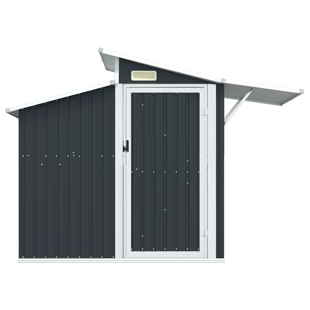 Capanno da Giardino Antracite 270x130x208,5 cm Acciaio Zincato | homemem39