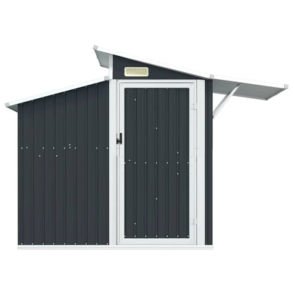 Capanno da Giardino Antracite 270x130x208,5 cm Acciaio Zincato | homemem39