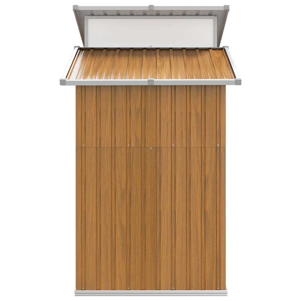 Capanno da Giardino Marrone 270x130x208,5 cm Acciaio Zincato | homemem39