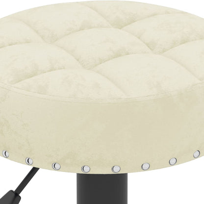 Sedie da Bar 2 pz Crema in Velluto - homemem39