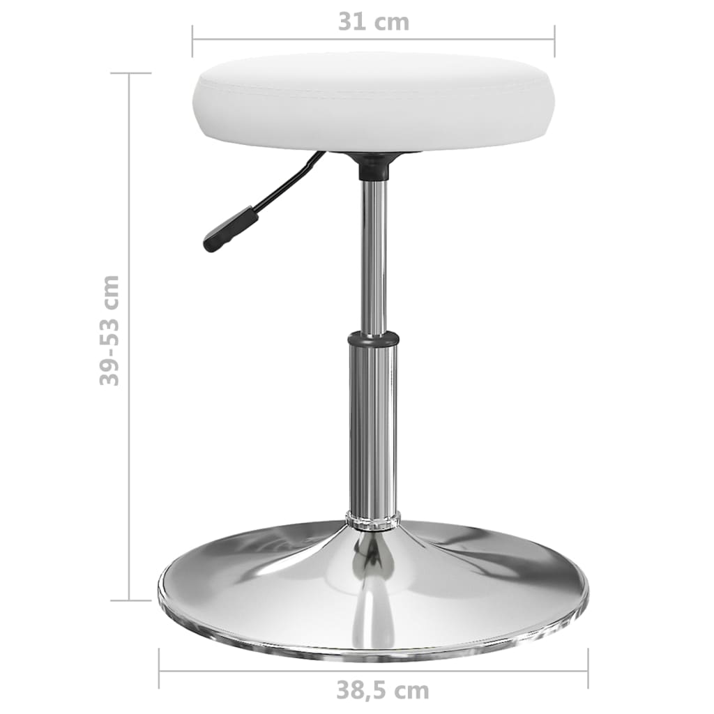 Sedie da Pranzo 2 pz Bianche in Similpelle | homemem39