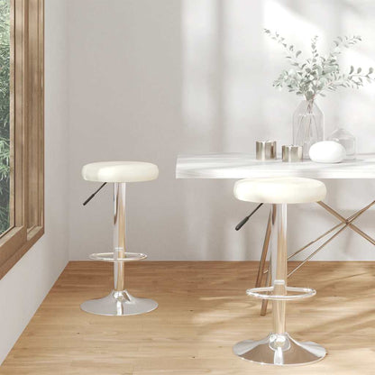 Sgabelli da Bar 2 pz Crema in Similpelle | homemem39